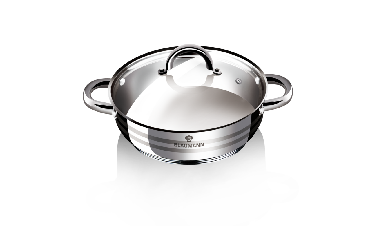 Blaumann Gourmet l�bas fed�vel, rozsdamentes ac�l 26 cm, 5 literes